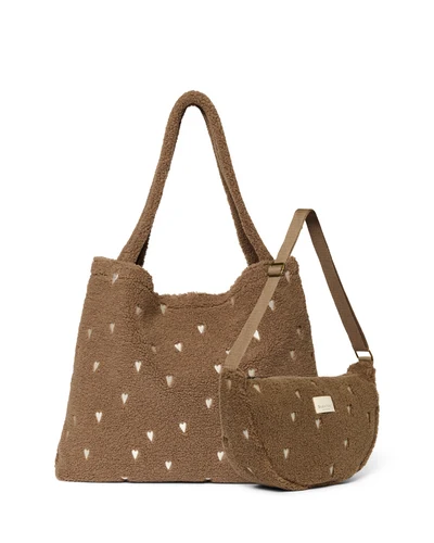 Essentials Teddy Gift Set | Brown Hearts