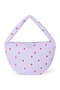 Puffy Cross Body Bag | Purple Hearts