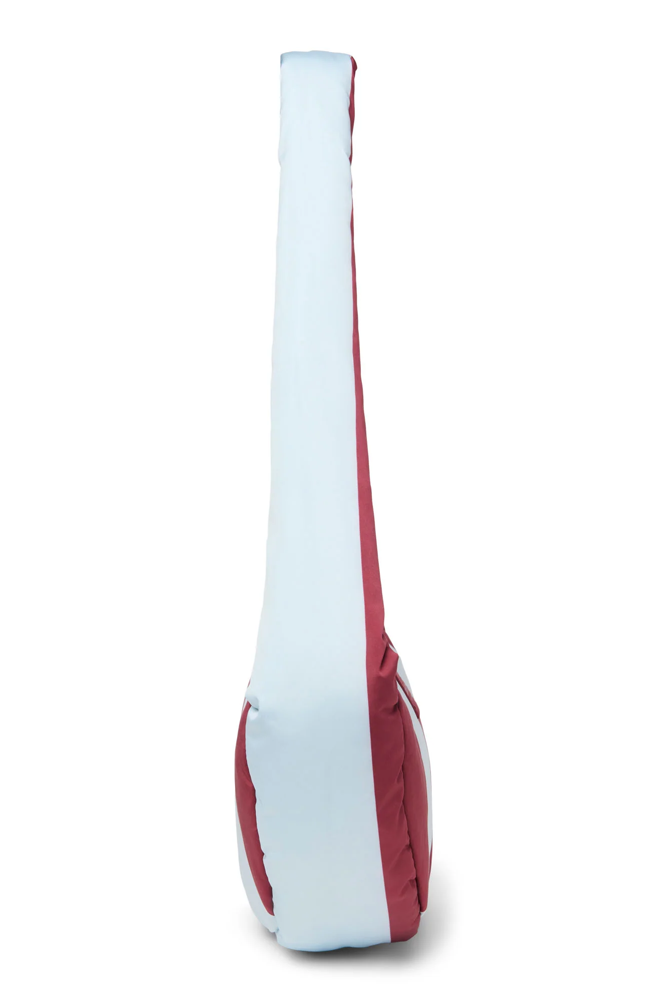 Bold Stripe Mini Cross Body Bag | Bordeaux/Light Blue