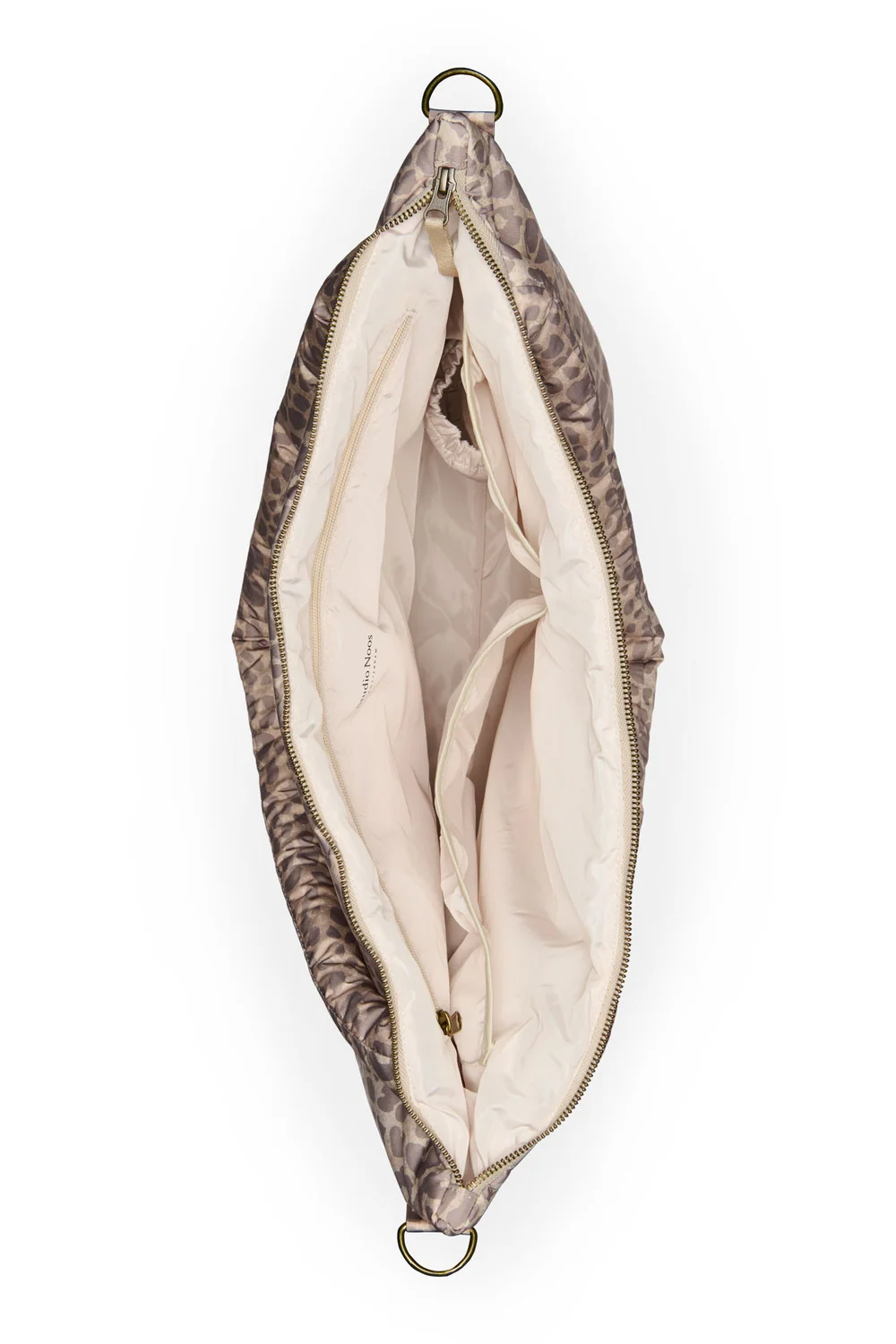 Puffy Diaper Bag | Beige Leopard