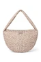 Puffy Cross Body Bag | Beige Leopard