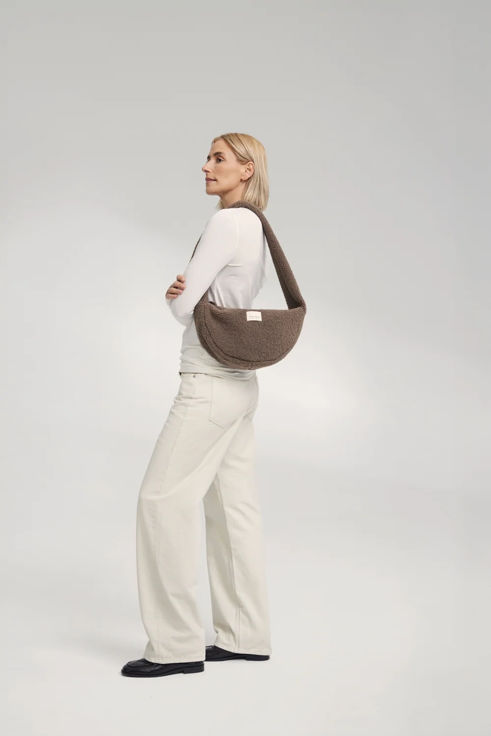 Teddy Mini Cross Body Bag | Brown