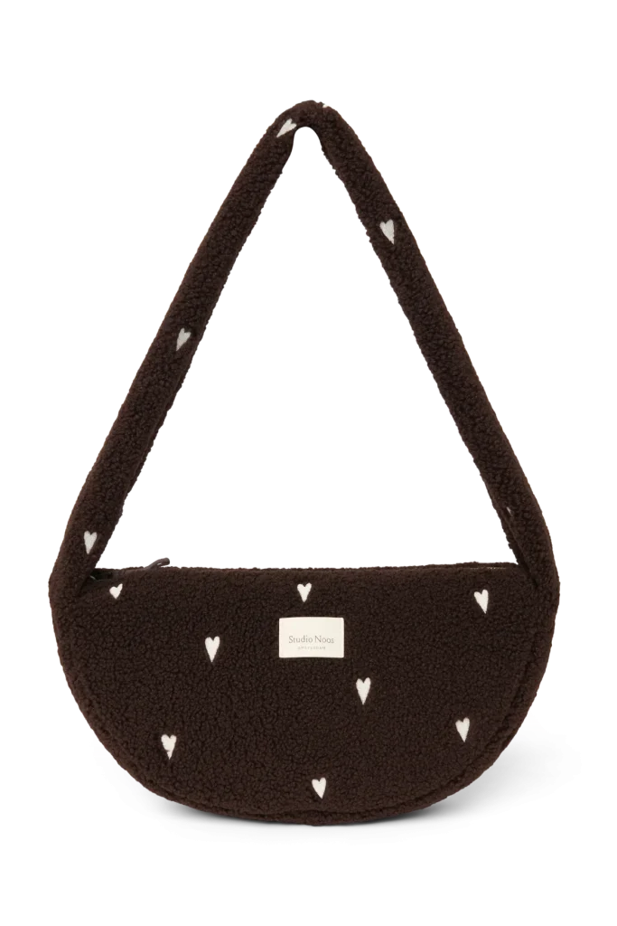 Teddy Mini Cross Body Bag | Chocolate Hearts