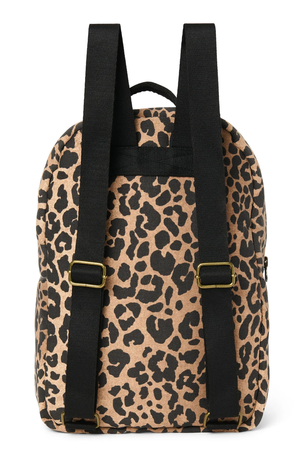 Cotton Midi Backpack | Brown Leopard