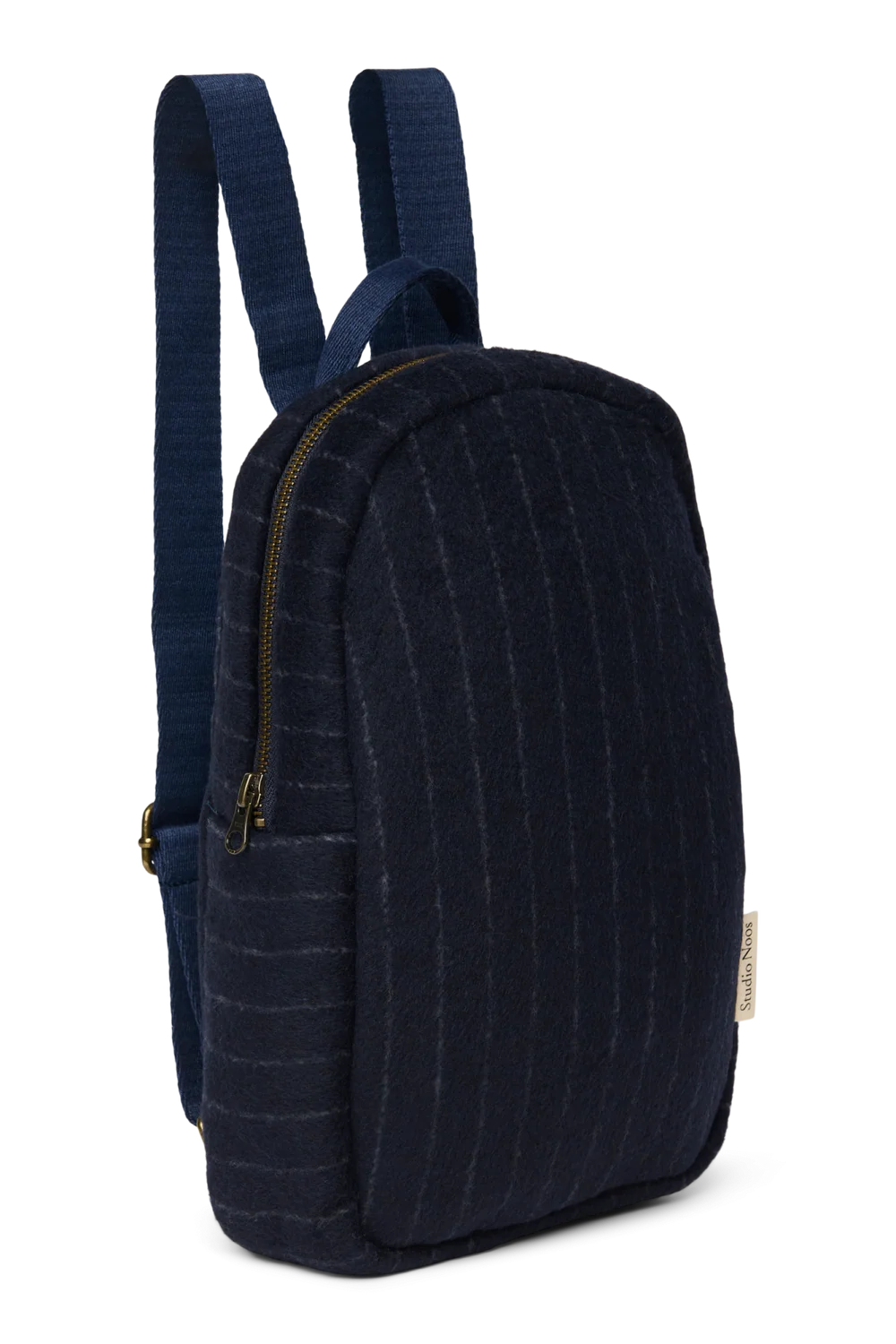 Flannel Chalkstripe Mini Backpack | Dark Blue