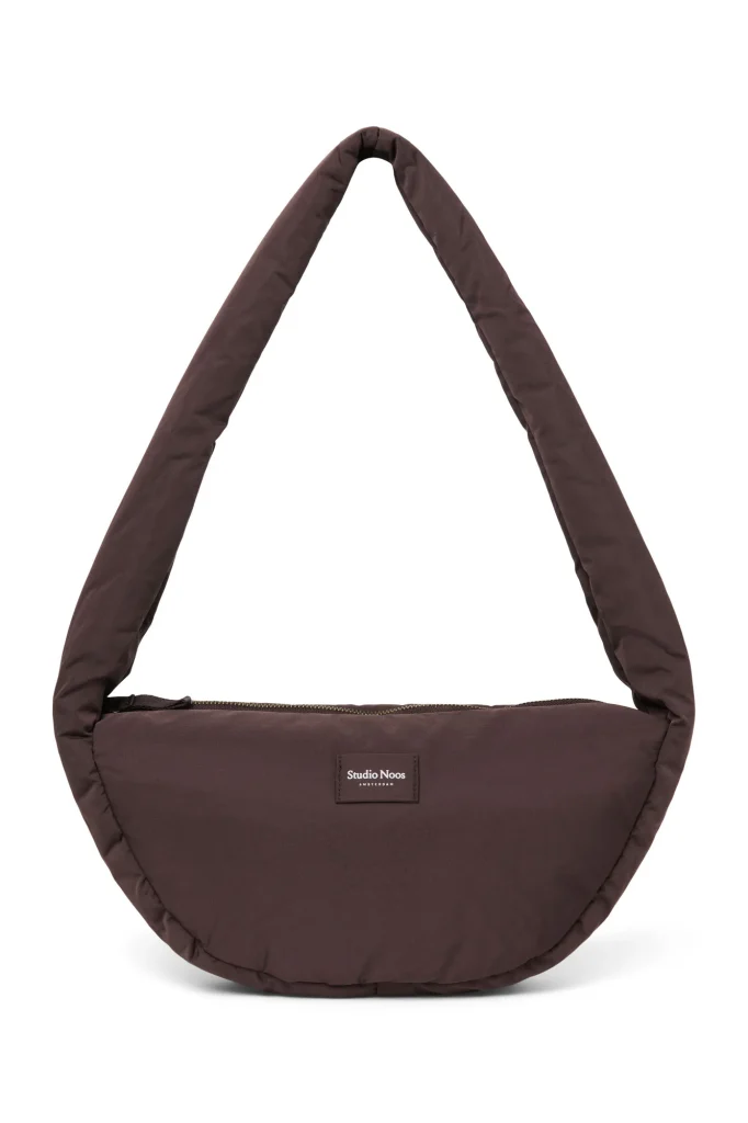 Puffy Mini Cross Body Bag | Brown