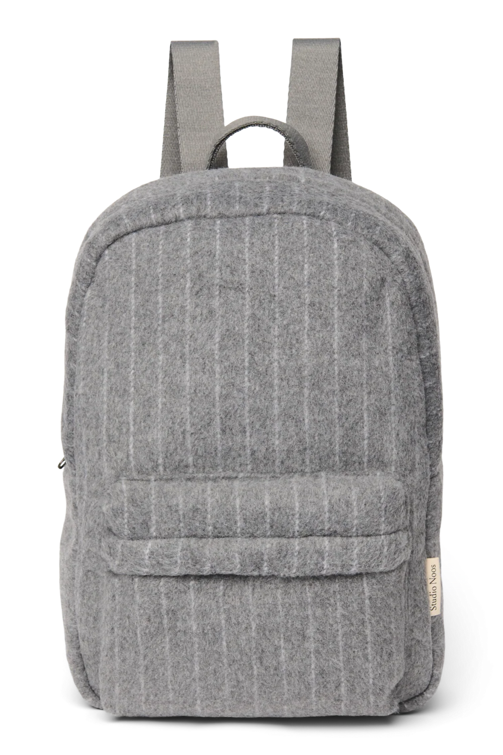 Flannel Chalkstripe Midi Backpack | Light Grey