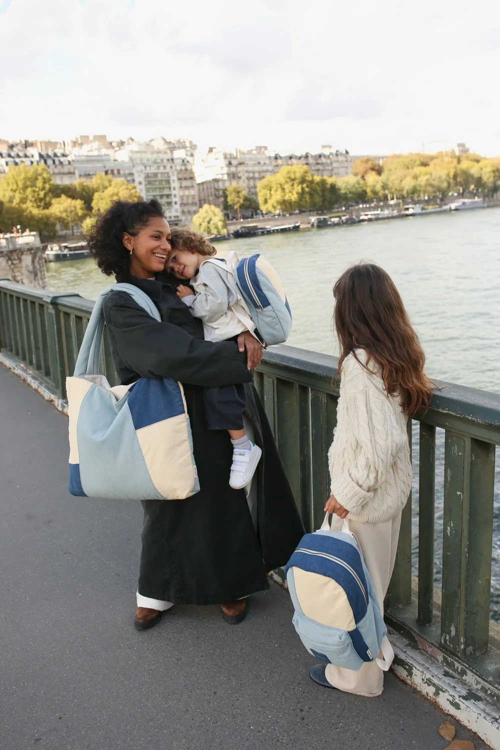 Patchwork Mom Bag | Denim