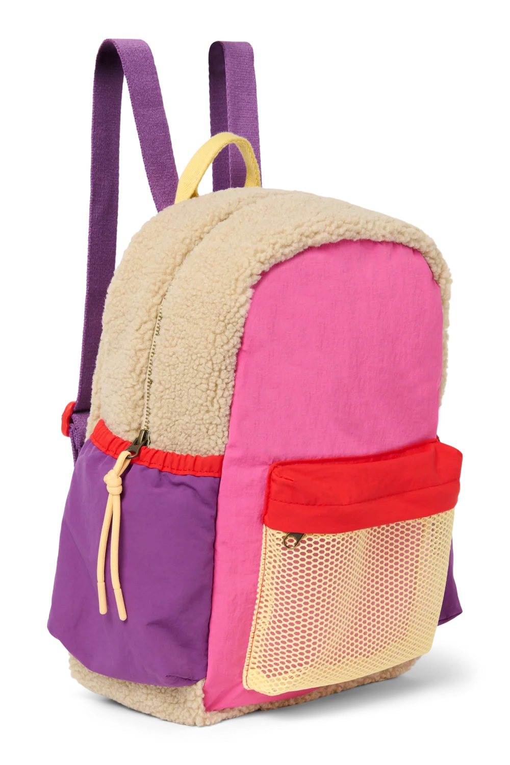 Patchwork Midi Backpack | Bright Pink