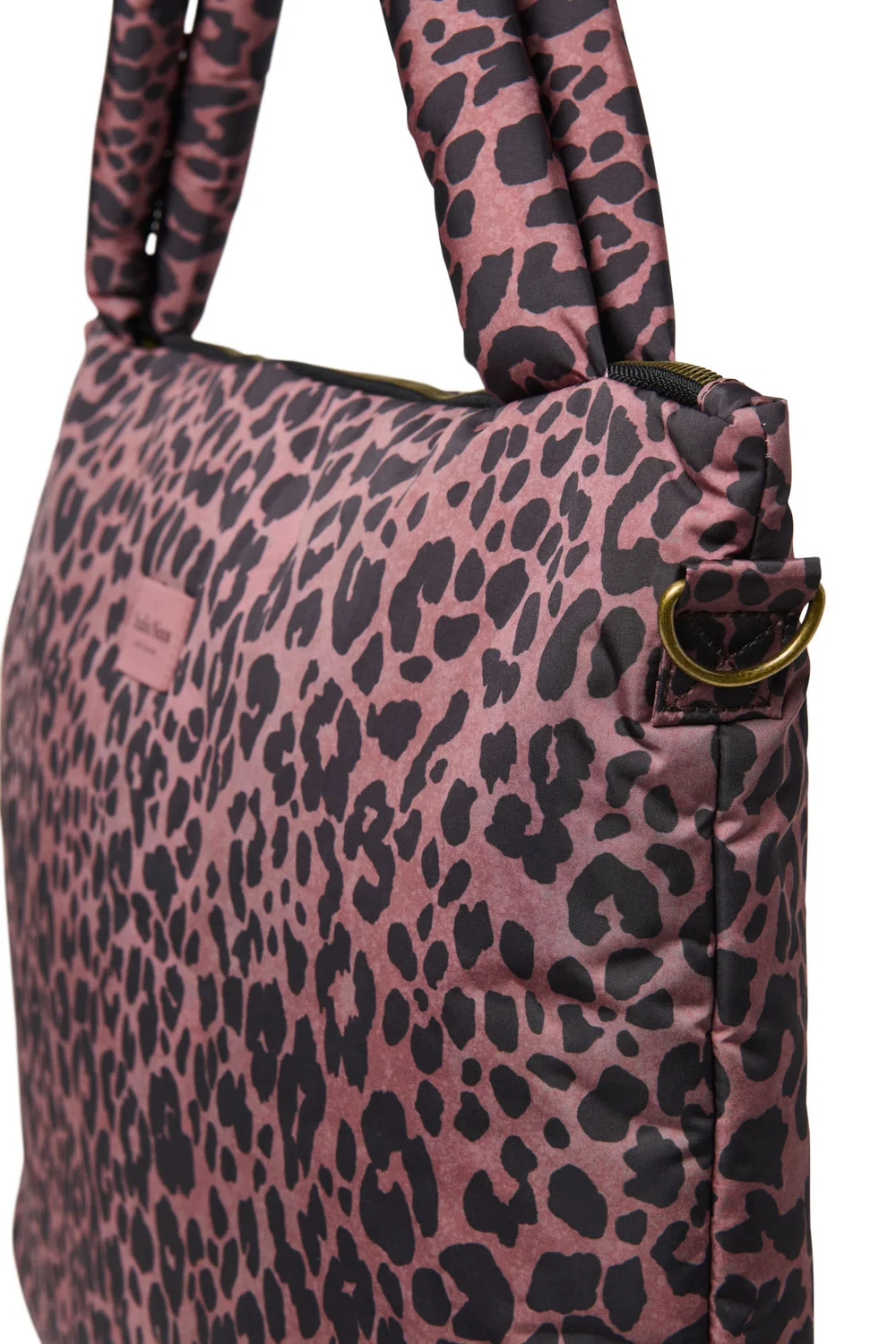 Puffy Diaper Bag | Red Leopard