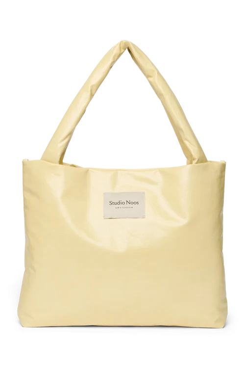 Vegan Leather Mom Bag | Butter Yellow