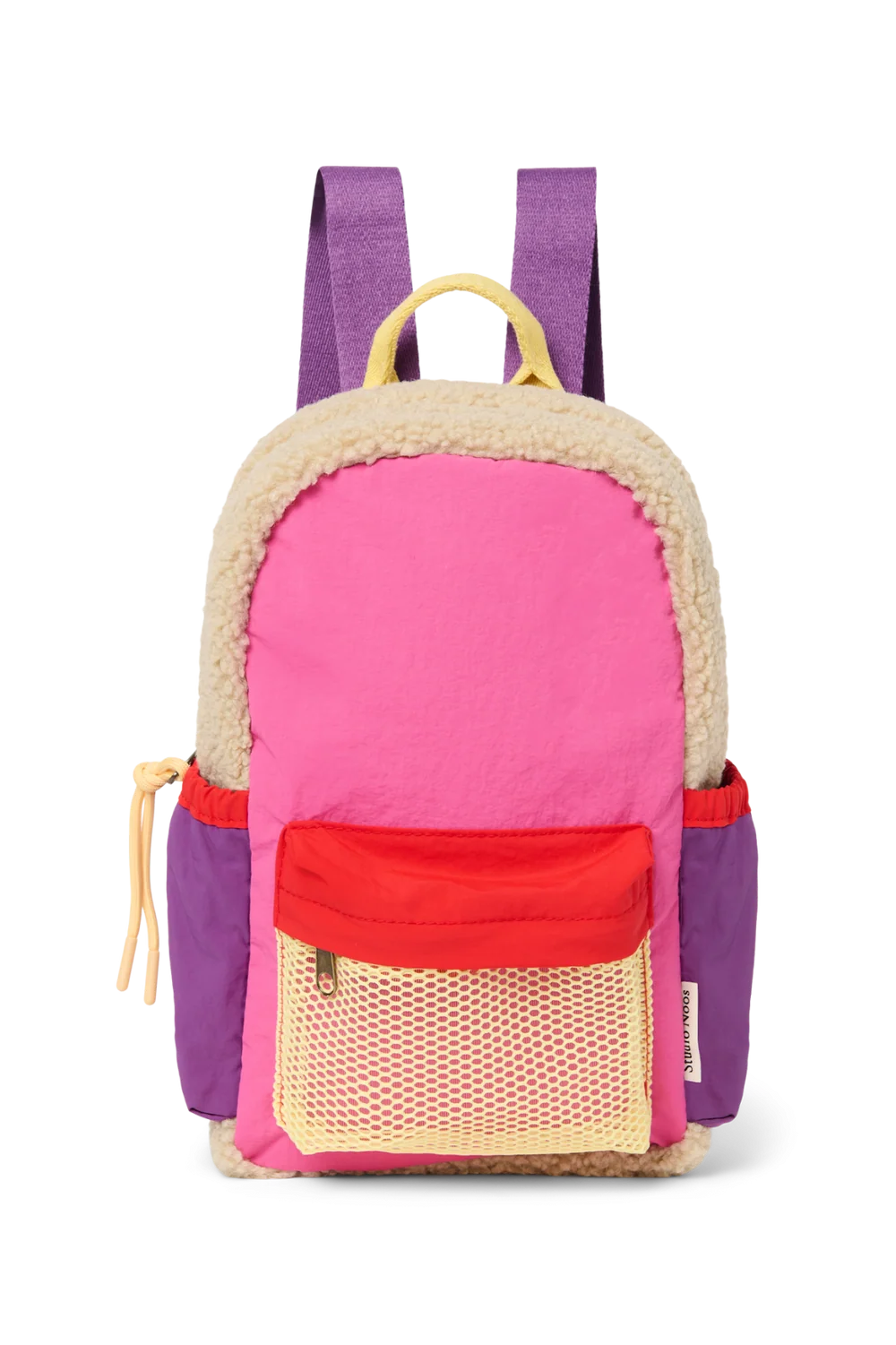Patchwork Mini Backpack | Bright Pink