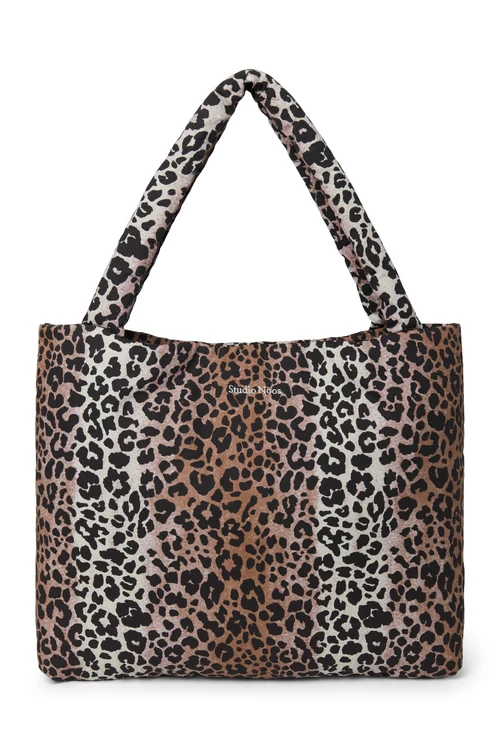 Soft Cotton Mom Bag | Hazel Leopard