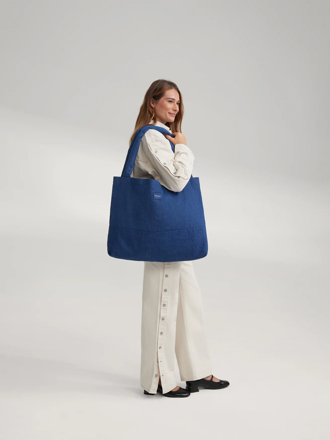Denim Mom Bag | Dark Blue