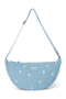 Denim Adult Fanny Pack | Light Blue Hearts
