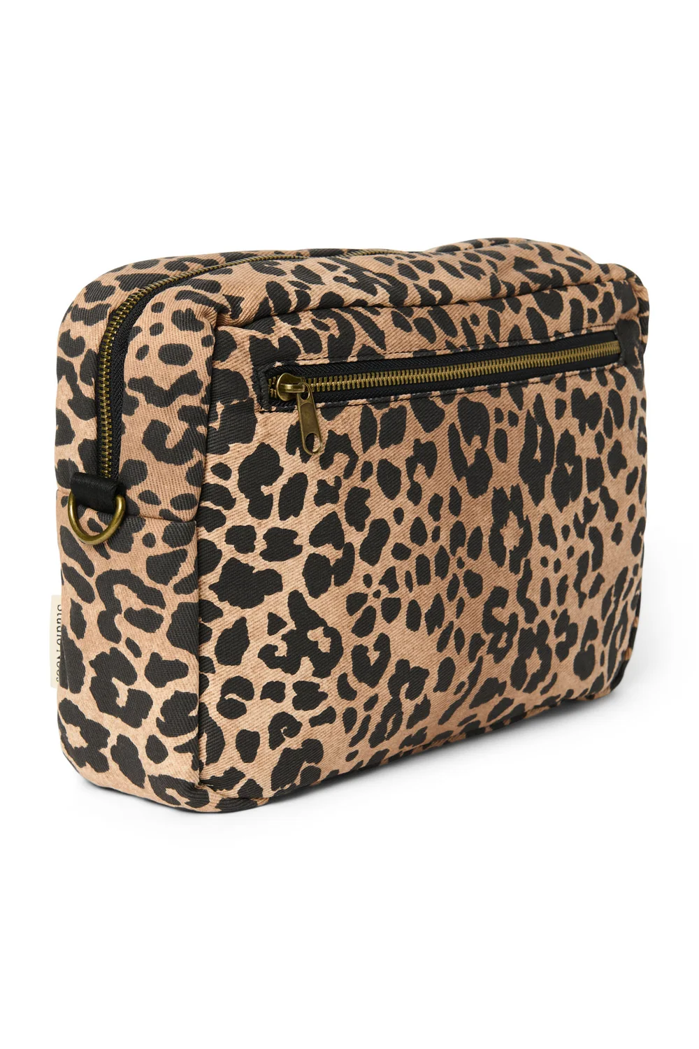Cotton Stroller Organizer | Brown Leopard