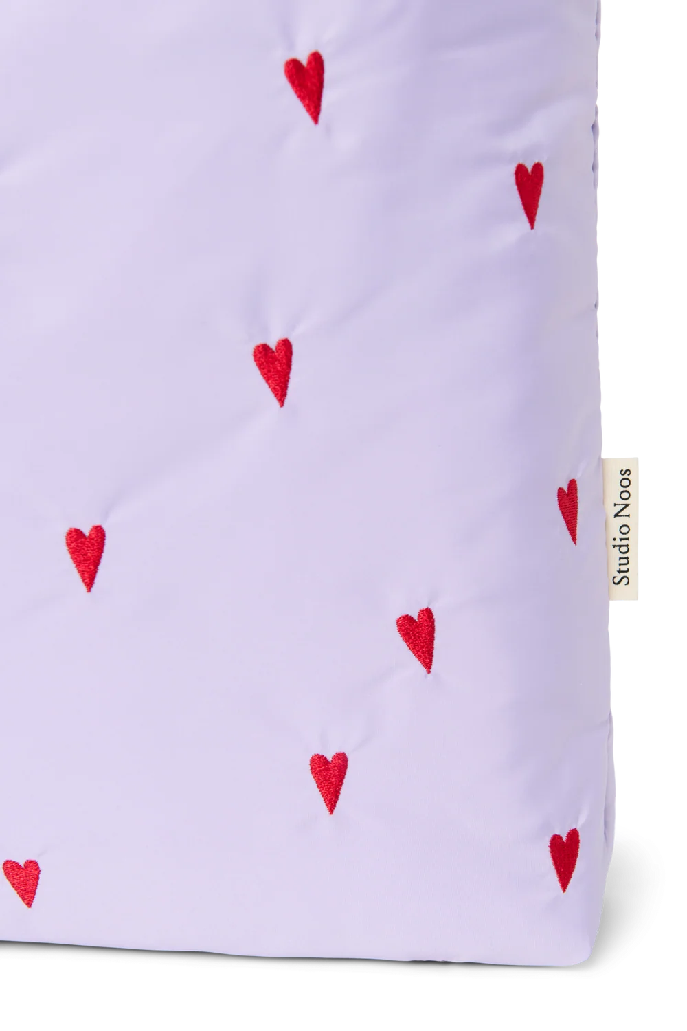 Puffy Mom Bag | Purple Hearts