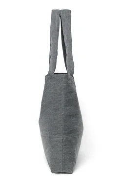 Denim Mom Bag | Grey