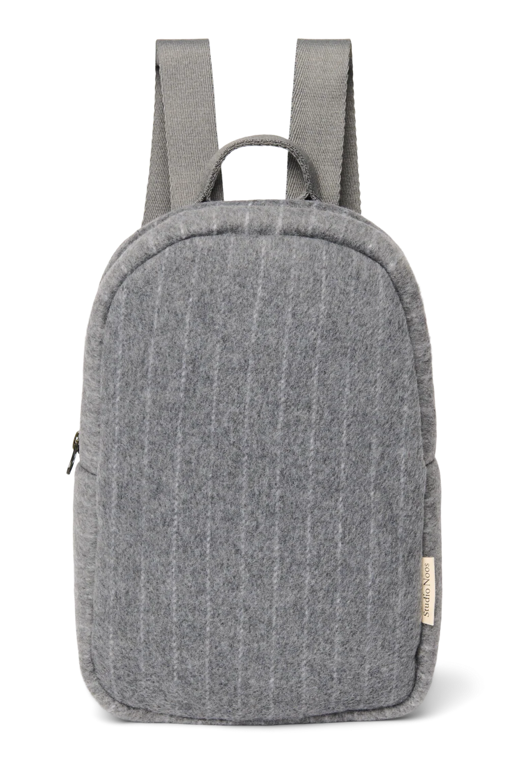 Flannel Chalkstripe Mini Backpack | Light Grey