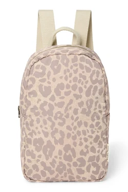 Puffy Mini Backpack | Beige Leopard