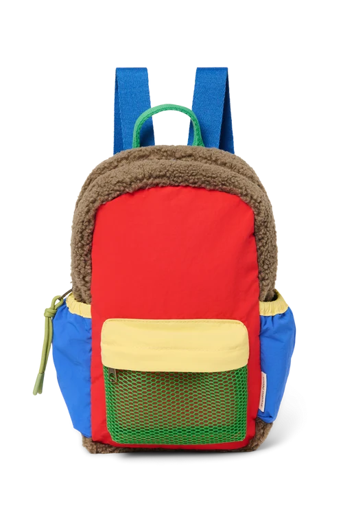 Patchwork Mini Backpack | Fiery Red