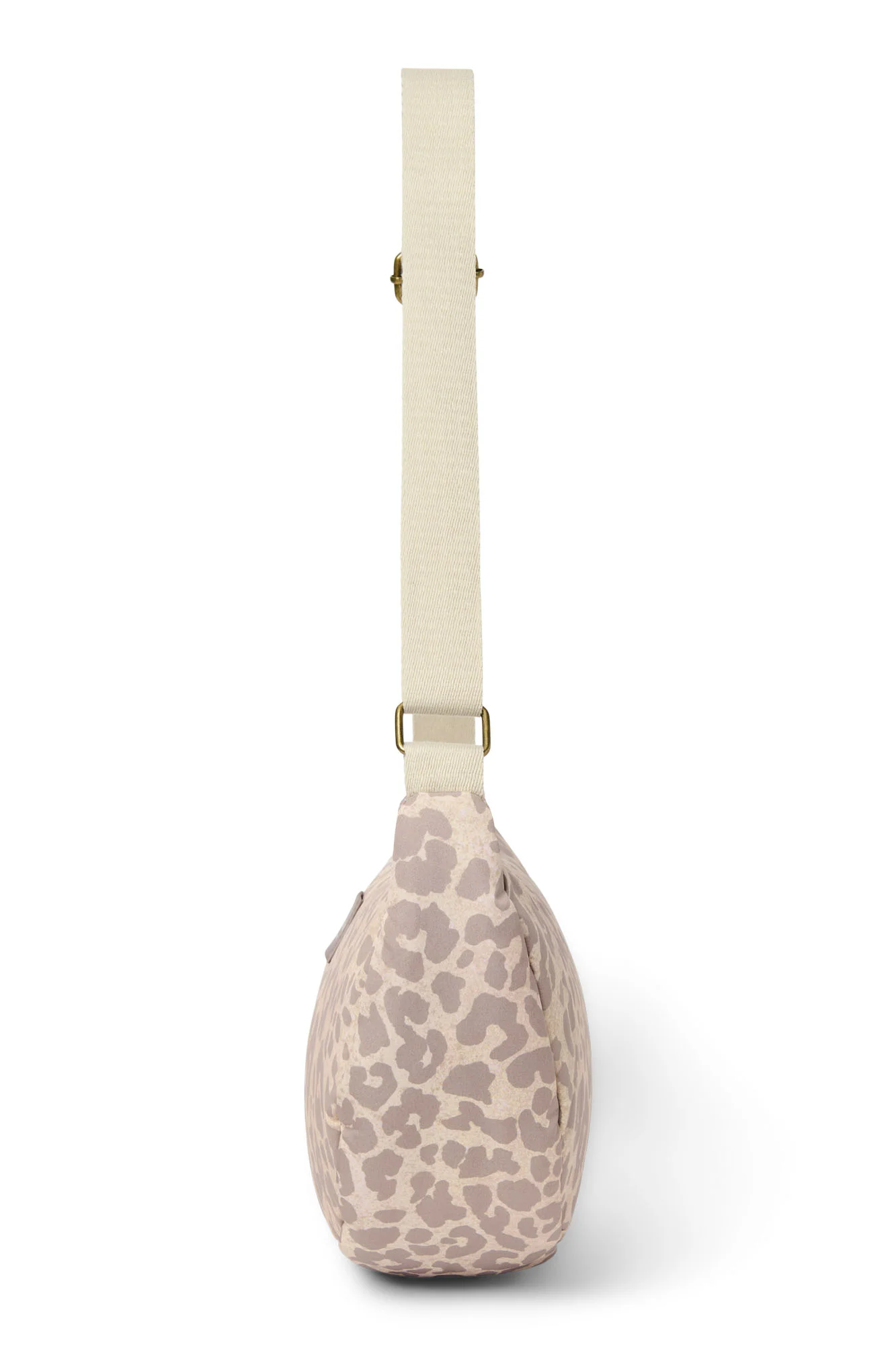 Puffy Adult Fanny Pack | Beige Leopard