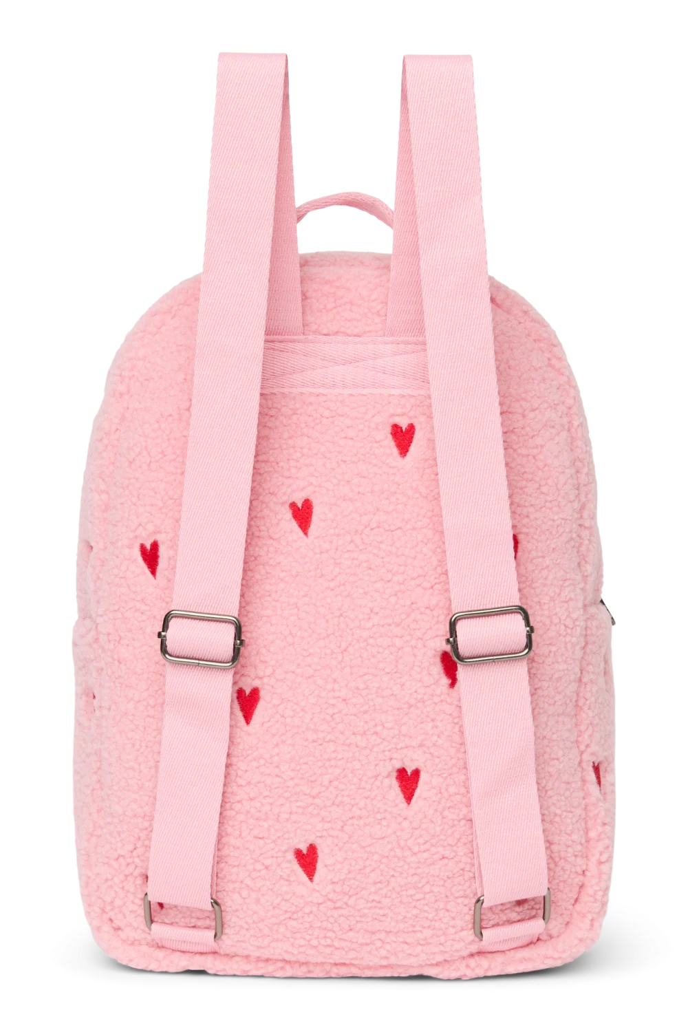 Teddy Midi Backpack | Light Pink Hearts