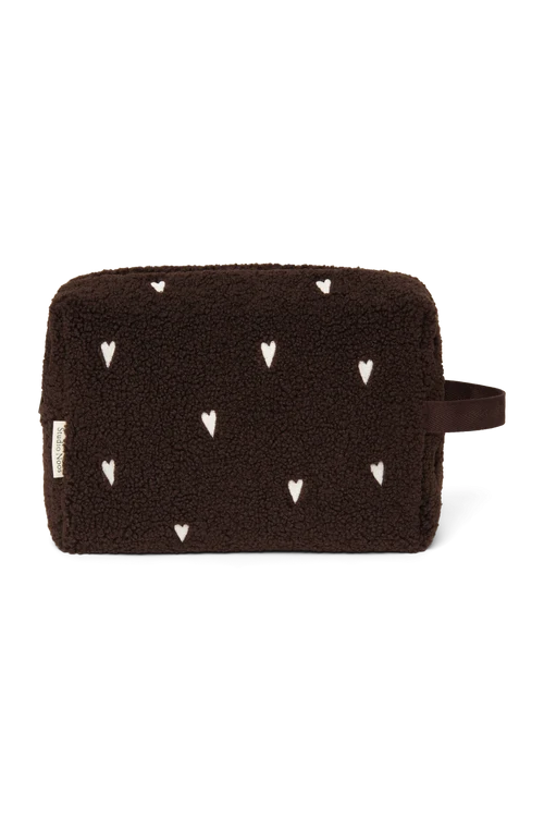 Teddy Toiletry Bag | Chocolate Hearts