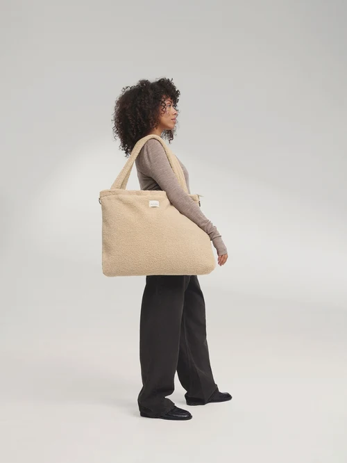 Teddy Diaper Bag | Ecru