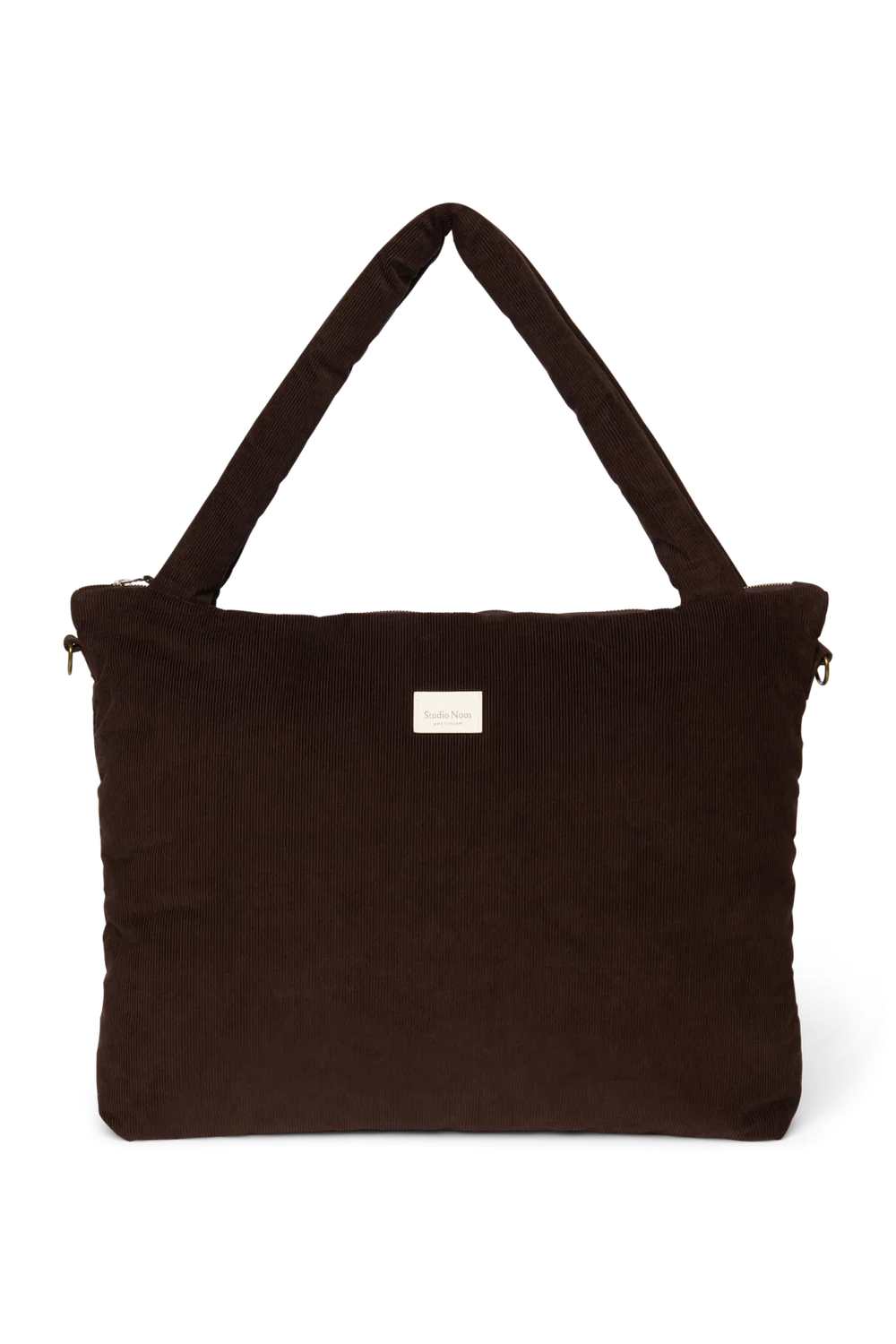 Rib Puffy Diaper Bag | Dark Brown