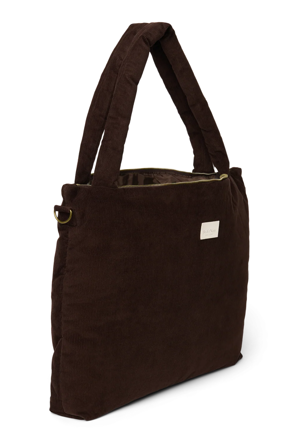 Rib Puffy Diaper Bag | Dark Brown