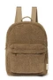 Teddy Midi Backpack Front Pocket | Brown