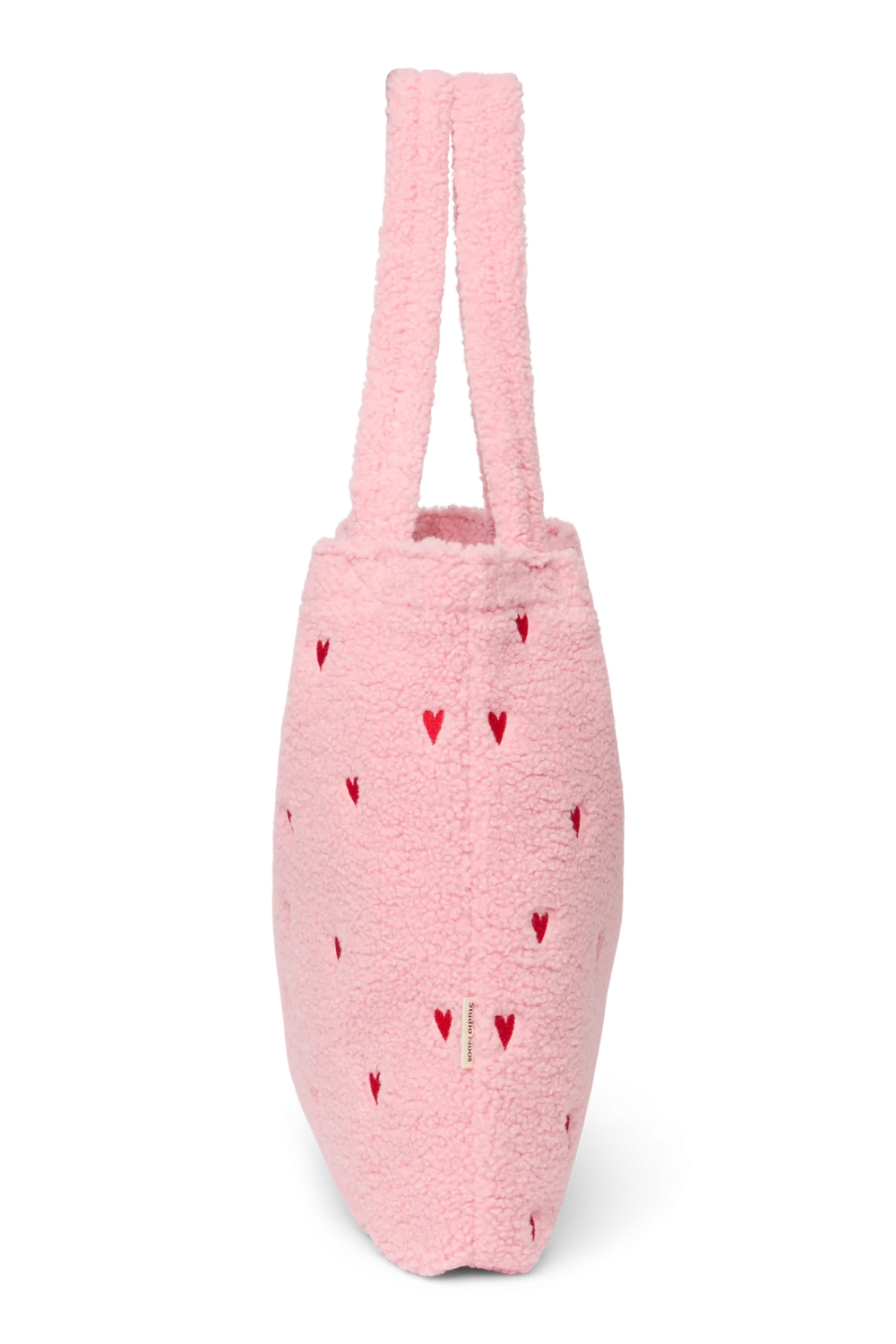 Teddy Mom Bag | Light Pink Hearts