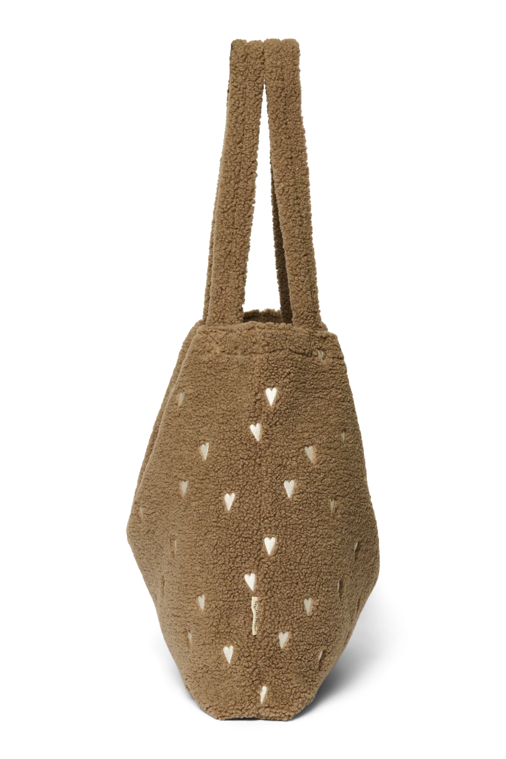 Teddy Mom Bag | Brown Hearts