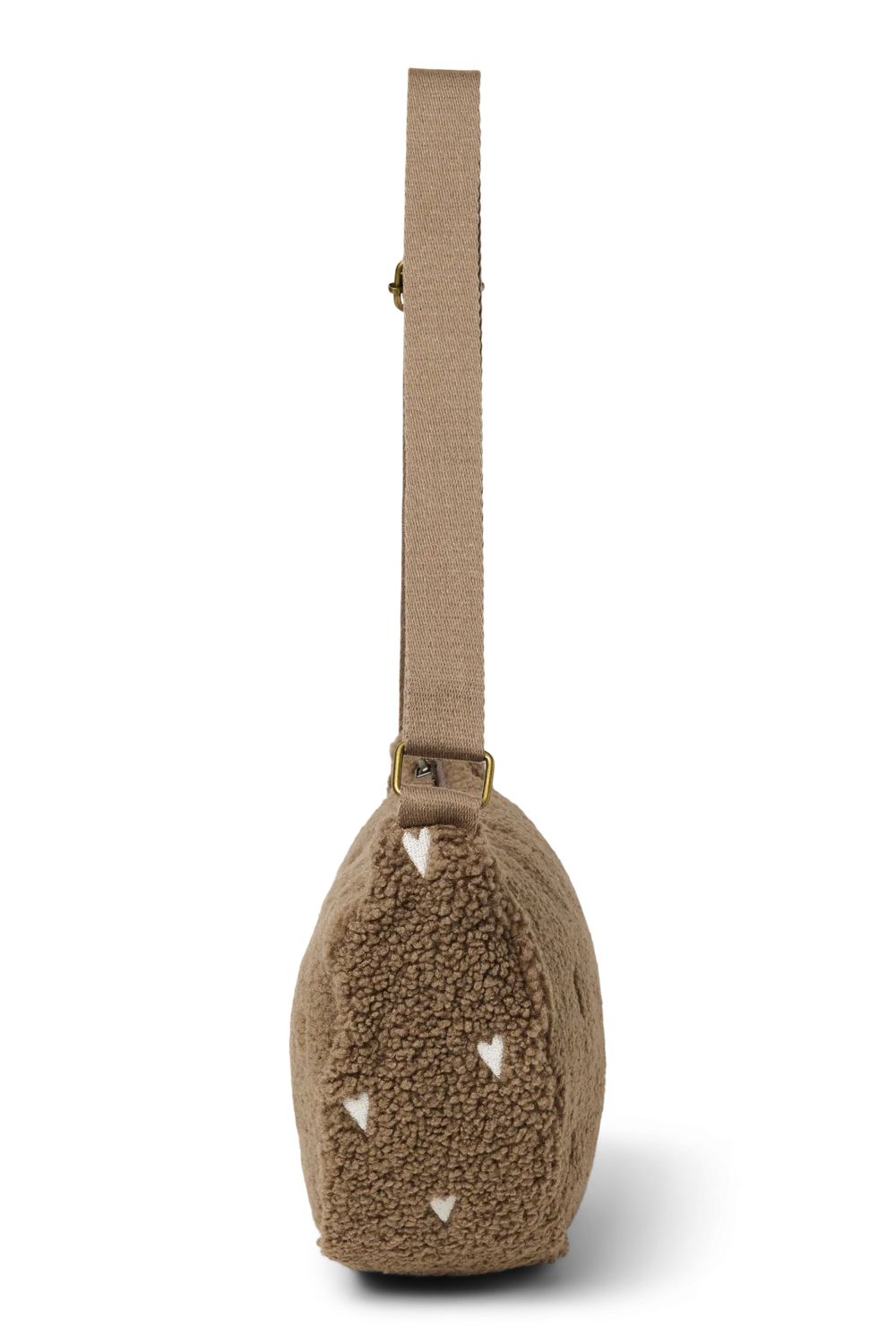 Teddy Adult Fanny Pack | Brown Hearts