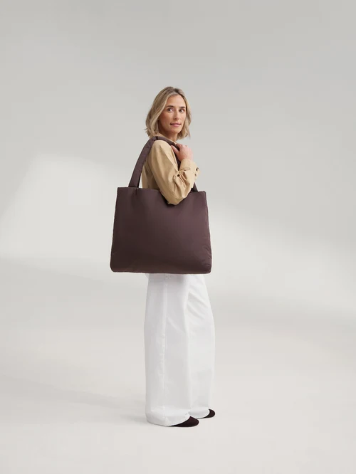 Puffy Mom Bag | Brown