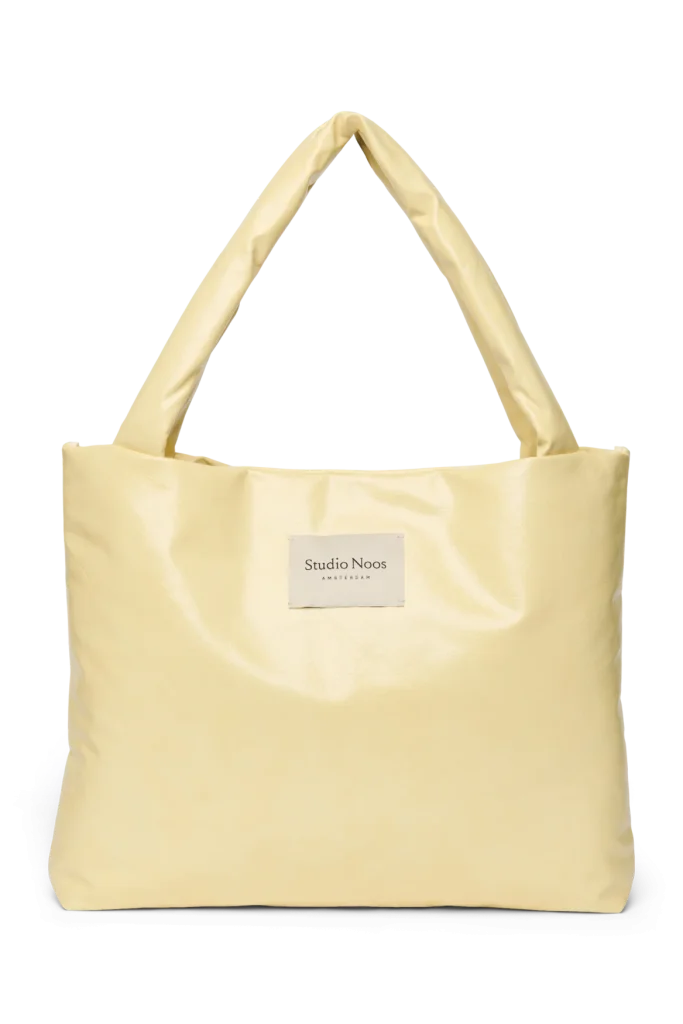 Vegan Leather Mom Bag | Butter Yellow
