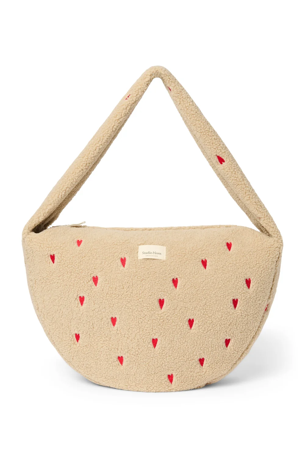 Teddy Cross Body Bag | Ecru Hearts