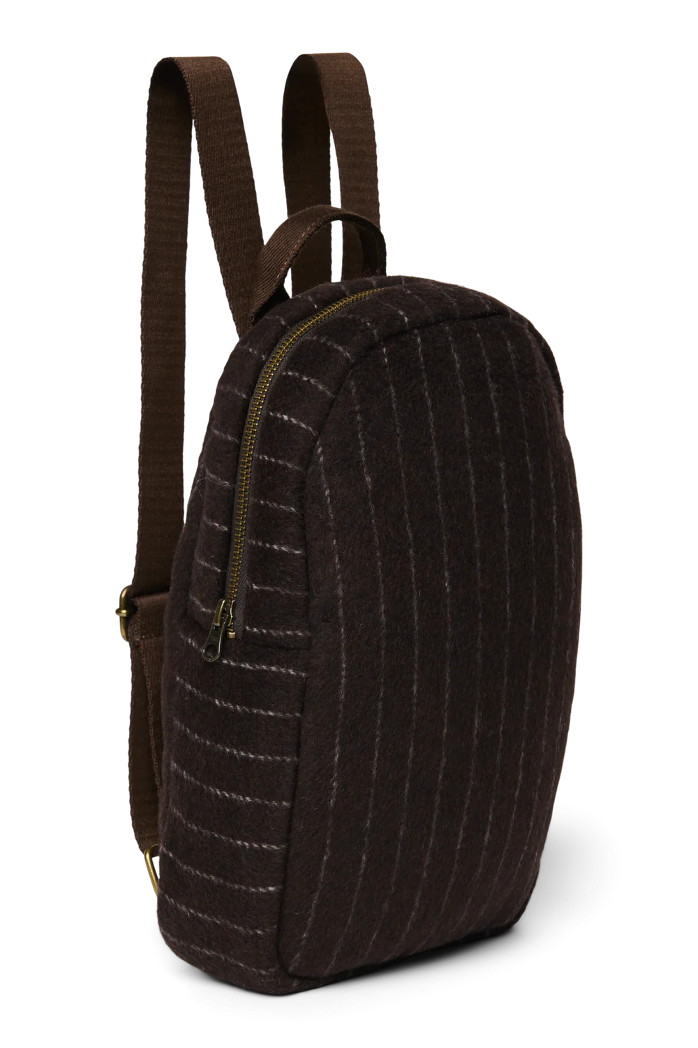 Flannel Chalkstripe Mini Backpack | Brown