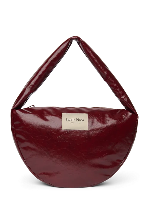 Vegan Leather Cross Body Bag | Burgundy