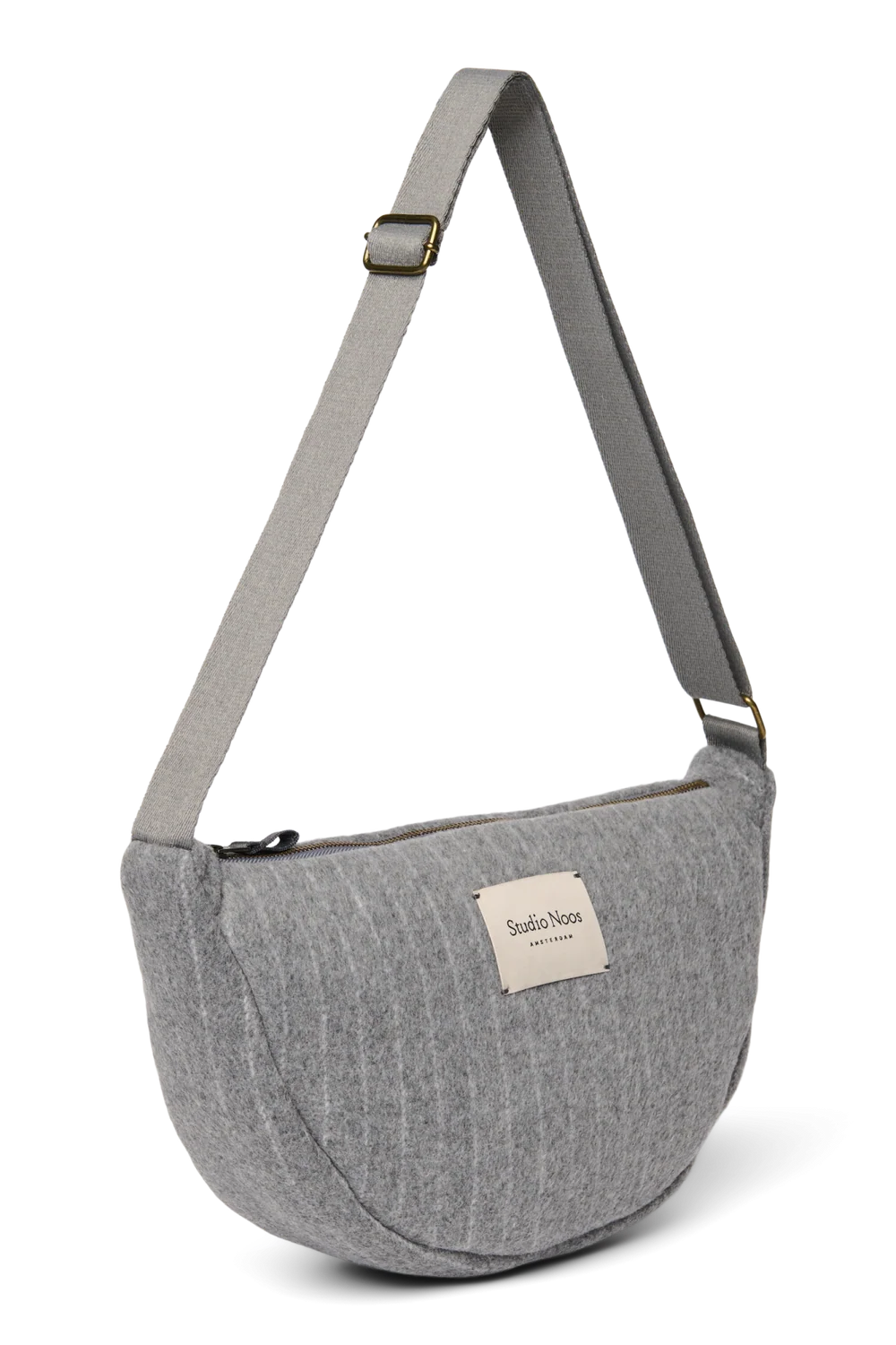 Flannel Chalkstripe Adult Fanny Pack | Light Grey