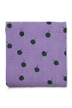 Swaddle Print Large | Purple Clover