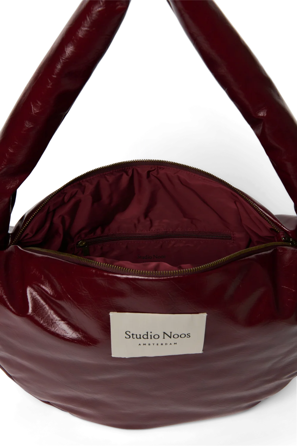 Vegan Leather Cross Body Bag | Burgundy