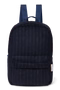 Flannel Chalkstripe Midi Backpack | Dark Blue