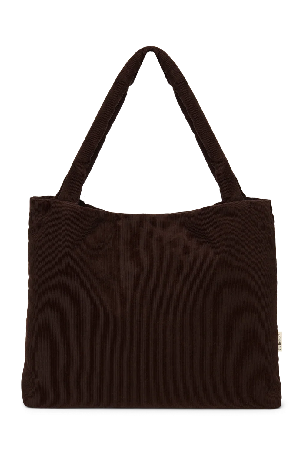 Rib Puffy Mom Bag | Dark Brown