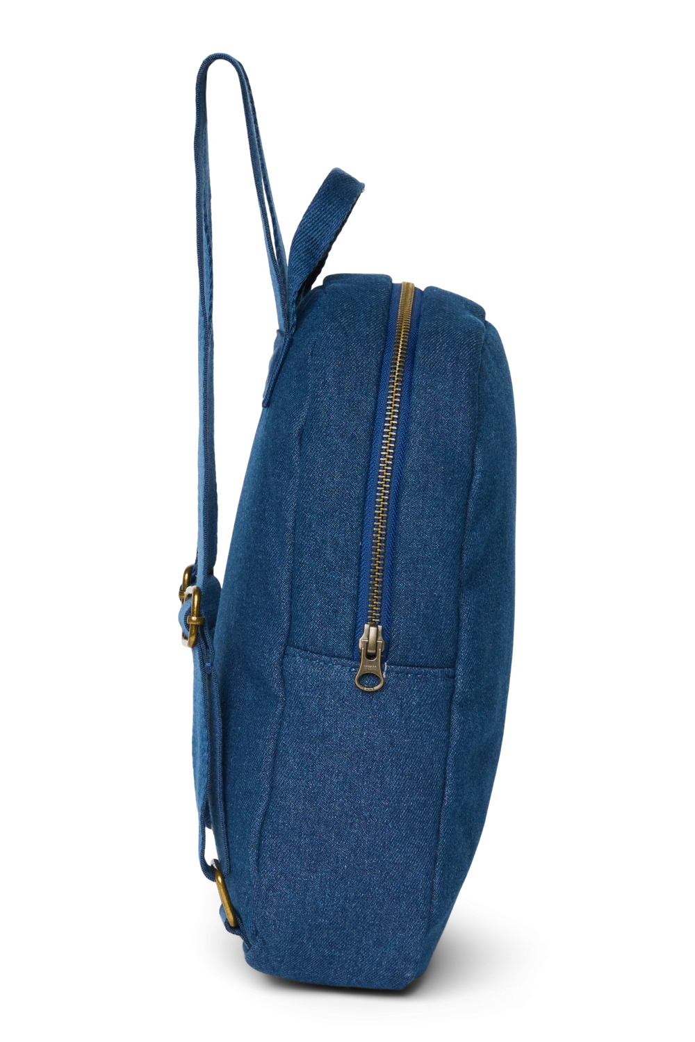Denim Mini Backpack | Dark Blue