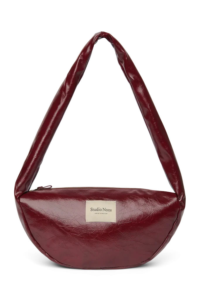 Vegan Leather Mini Cross Body Bag | Burgundy
