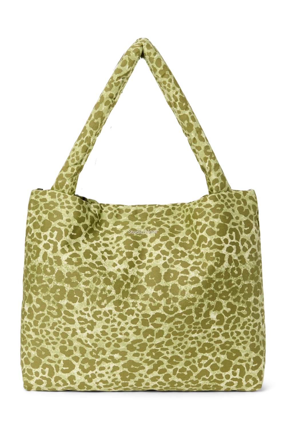Cotton Mom Bag | Green Leopard