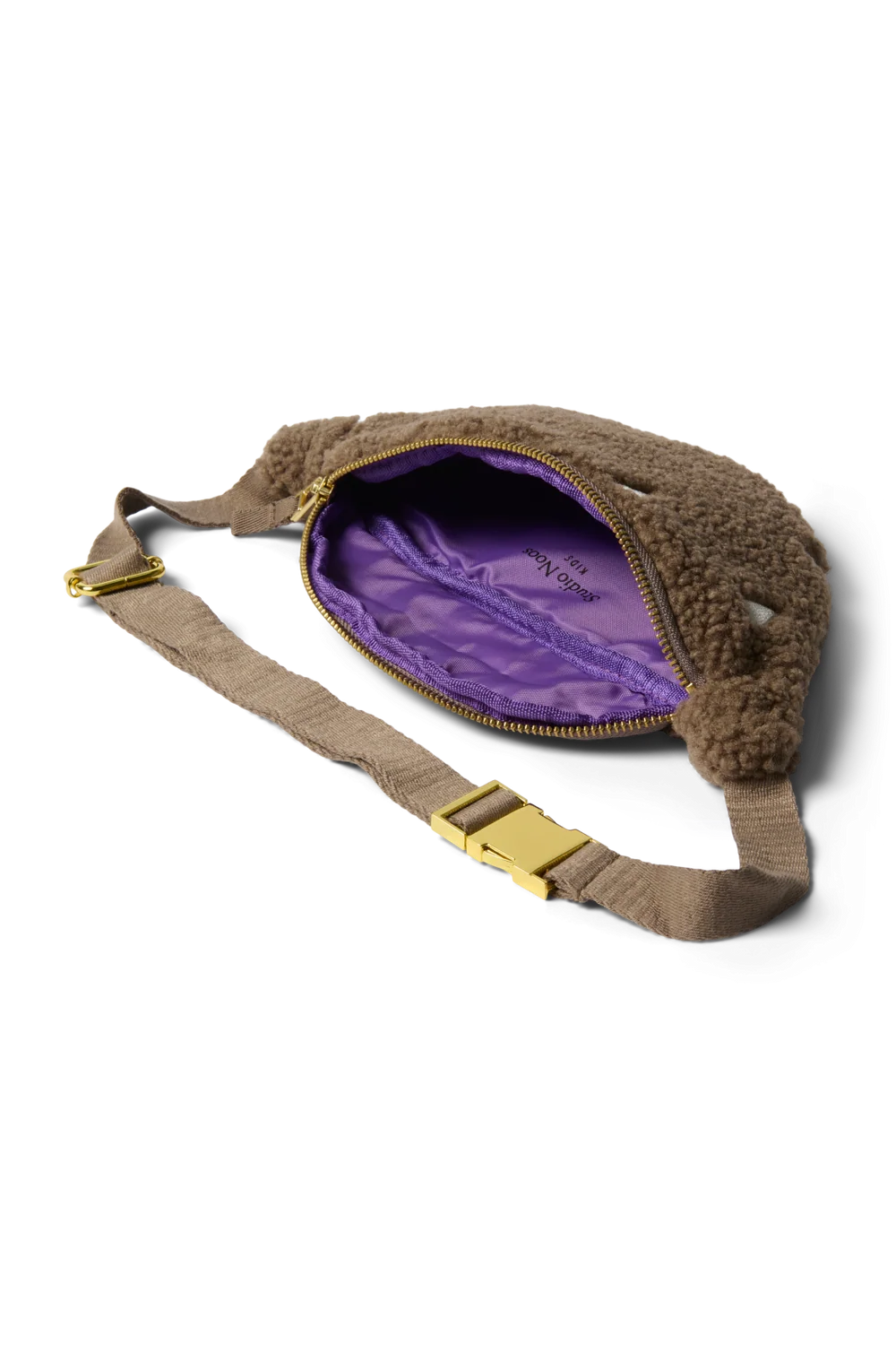Teddy Mini Fanny Pack | Brown Hearts