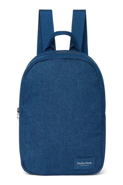 Denim Mini Backpack | Dark Blue